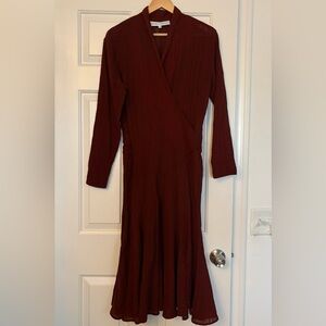 Norma Kamali Maxi Dress Long Sleeve Linen ✨Size 10